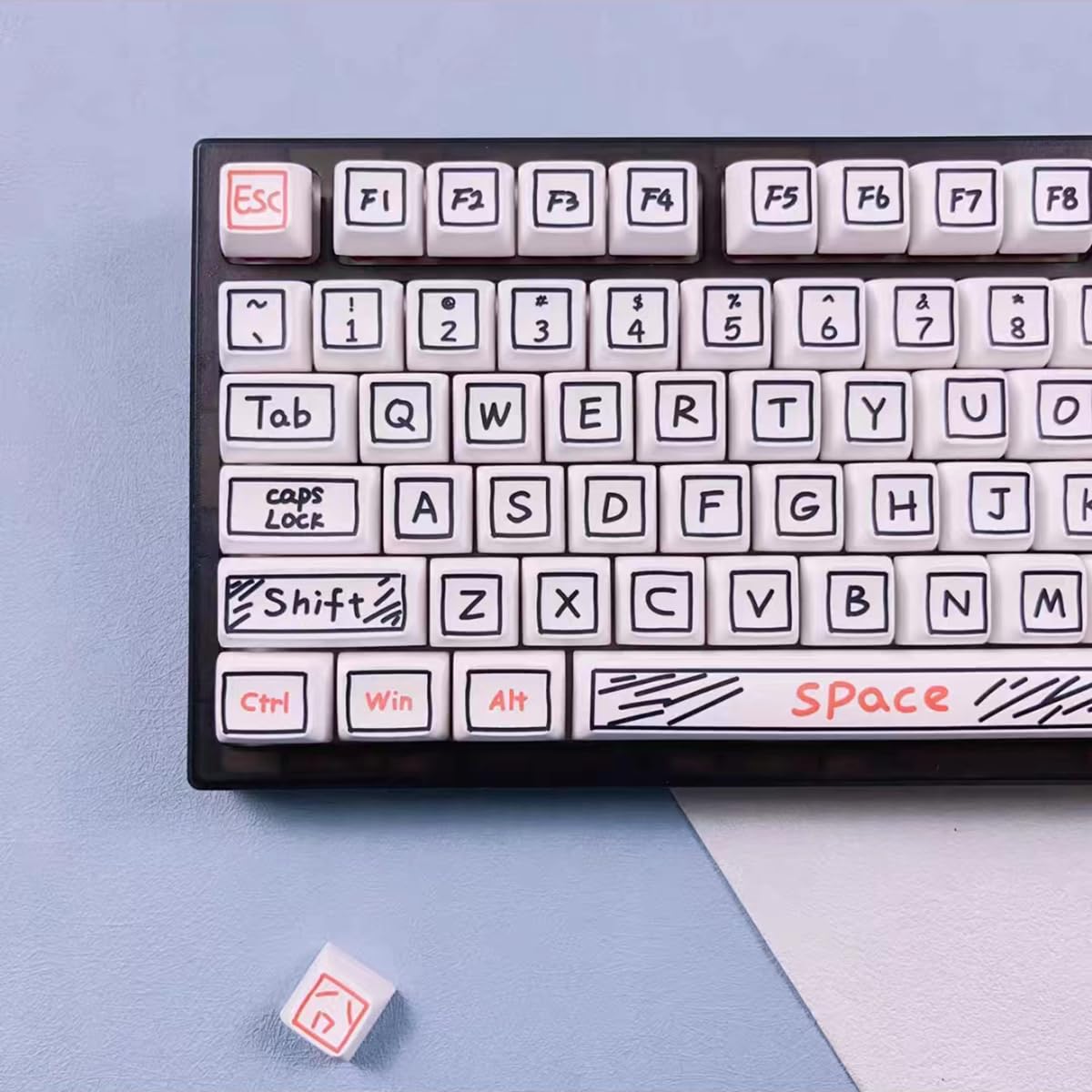Amazon.com: Elacgap PBT Keycaps 127 Keys Cute Graffiti Keycaps Set